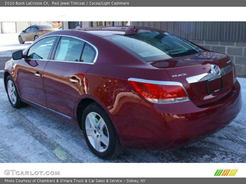 Red Jewel Tintcoat / Cocoa/Light Cashmere 2010 Buick LaCrosse CX