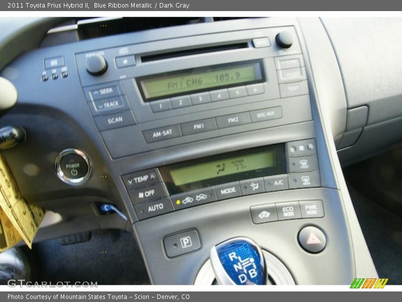 Blue Ribbon Metallic / Dark Gray 2011 Toyota Prius Hybrid II