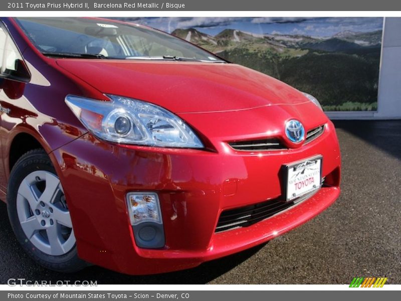 Barcelona Red Metallic / Bisque 2011 Toyota Prius Hybrid II