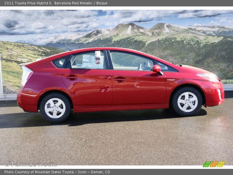 Barcelona Red Metallic / Bisque 2011 Toyota Prius Hybrid II