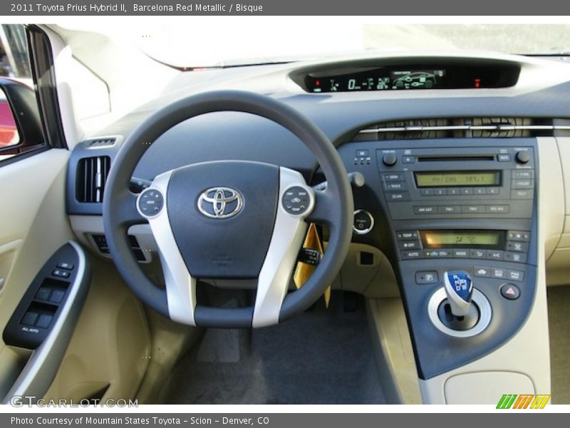 Barcelona Red Metallic / Bisque 2011 Toyota Prius Hybrid II