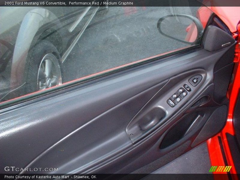Performance Red / Medium Graphite 2001 Ford Mustang V6 Convertible