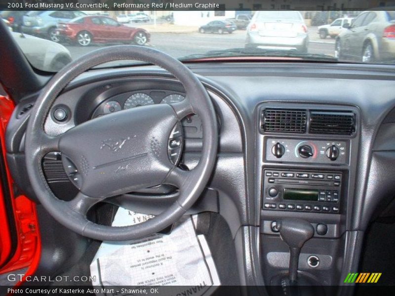 Performance Red / Medium Graphite 2001 Ford Mustang V6 Convertible