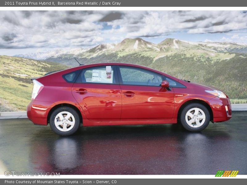 Barcelona Red Metallic / Dark Gray 2011 Toyota Prius Hybrid II