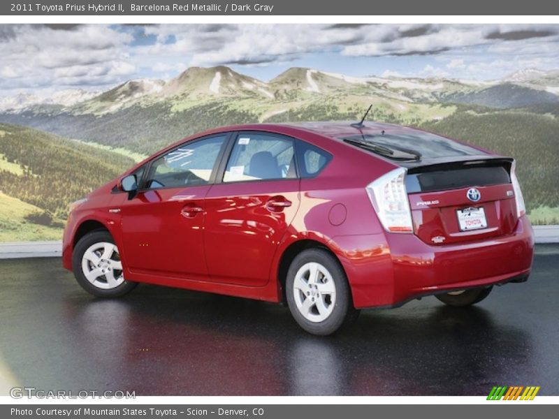 Barcelona Red Metallic / Dark Gray 2011 Toyota Prius Hybrid II