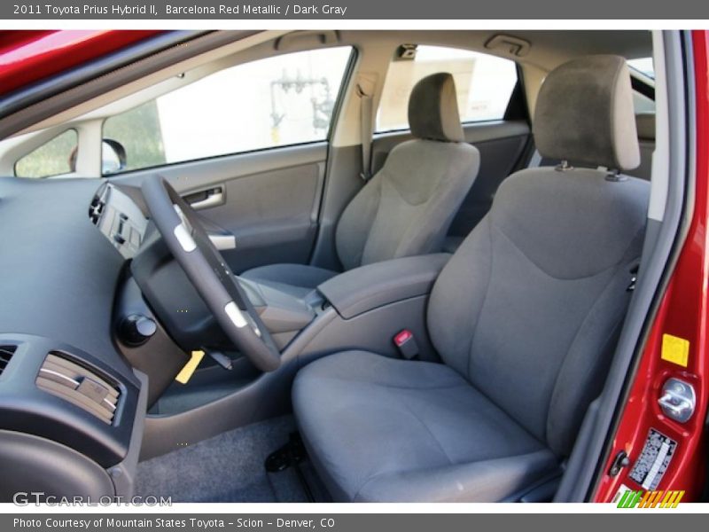 Barcelona Red Metallic / Dark Gray 2011 Toyota Prius Hybrid II