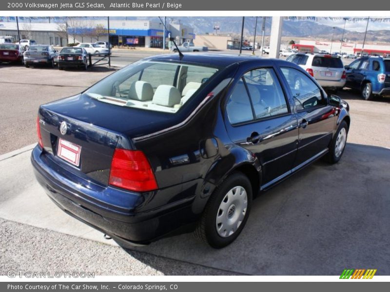 Atlantic Blue Pearl / Beige 2000 Volkswagen Jetta GLS Sedan
