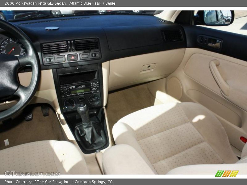 Atlantic Blue Pearl / Beige 2000 Volkswagen Jetta GLS Sedan