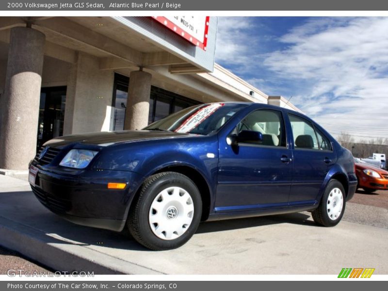 Atlantic Blue Pearl / Beige 2000 Volkswagen Jetta GLS Sedan