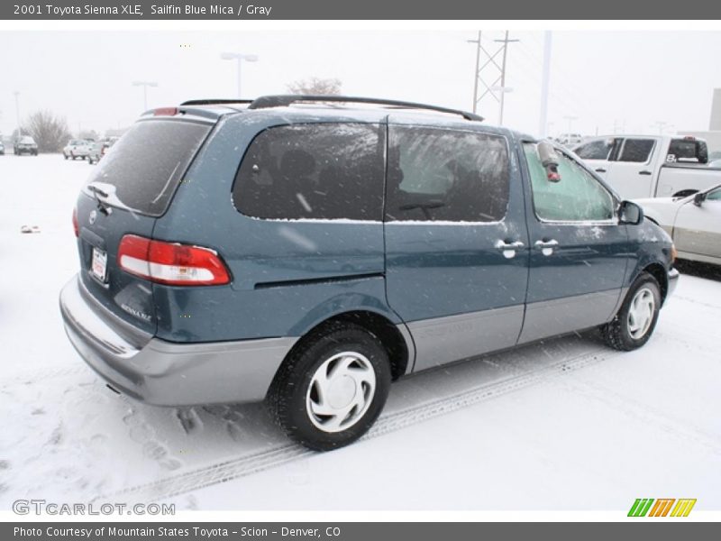 Sailfin Blue Mica / Gray 2001 Toyota Sienna XLE