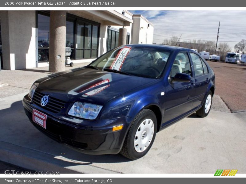 Atlantic Blue Pearl / Beige 2000 Volkswagen Jetta GLS Sedan