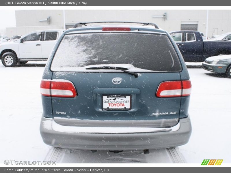 Sailfin Blue Mica / Gray 2001 Toyota Sienna XLE
