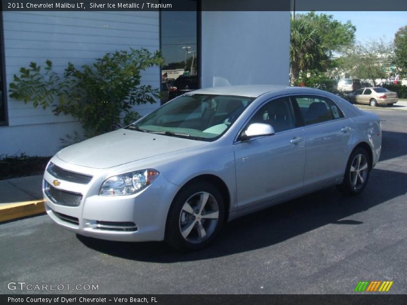 Silver Ice Metallic / Titanium 2011 Chevrolet Malibu LT