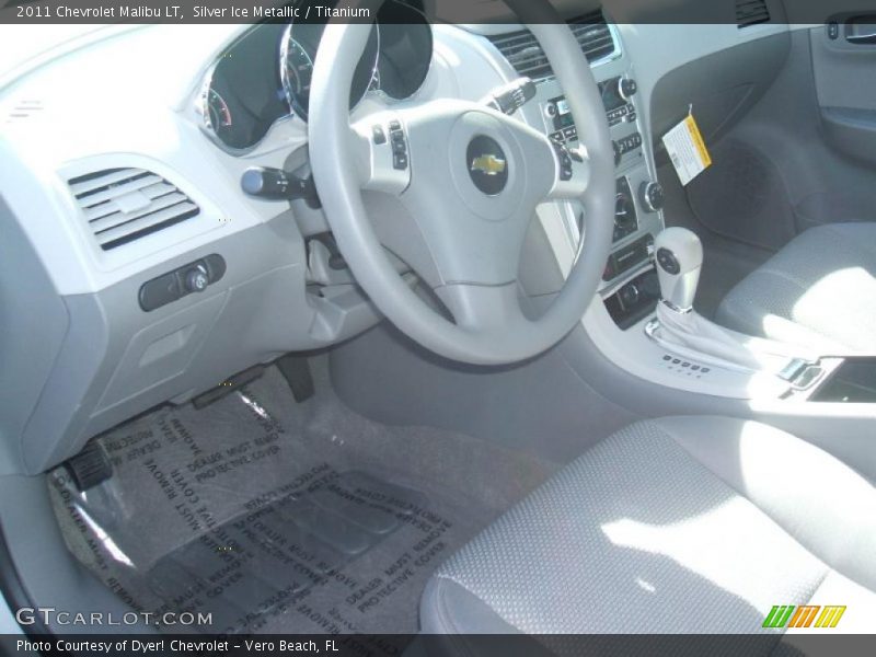 Silver Ice Metallic / Titanium 2011 Chevrolet Malibu LT