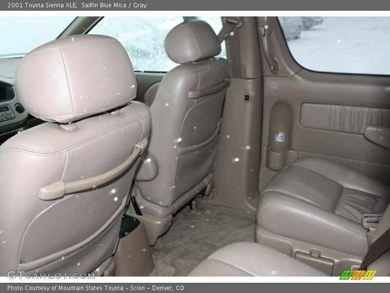 Sailfin Blue Mica / Gray 2001 Toyota Sienna XLE