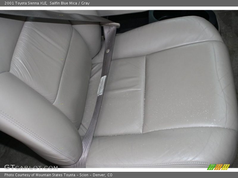 Sailfin Blue Mica / Gray 2001 Toyota Sienna XLE