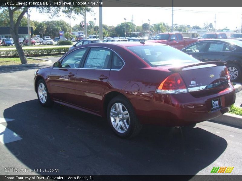 Red Jewel Tintcoat / Neutral 2011 Chevrolet Impala LT