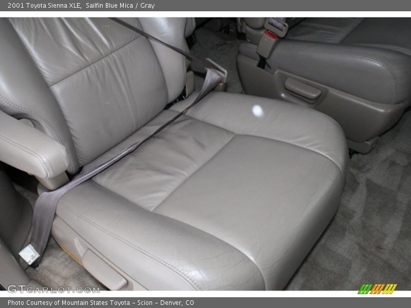 Sailfin Blue Mica / Gray 2001 Toyota Sienna XLE