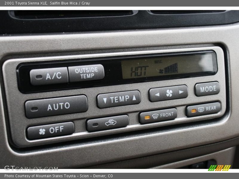 Sailfin Blue Mica / Gray 2001 Toyota Sienna XLE