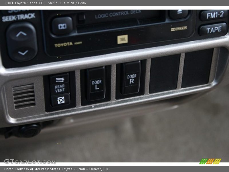 Sailfin Blue Mica / Gray 2001 Toyota Sienna XLE