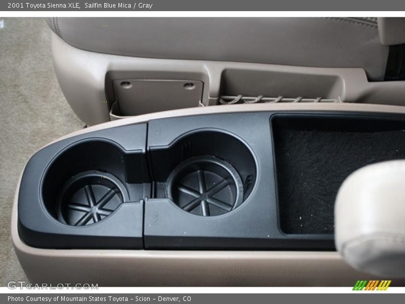 Sailfin Blue Mica / Gray 2001 Toyota Sienna XLE