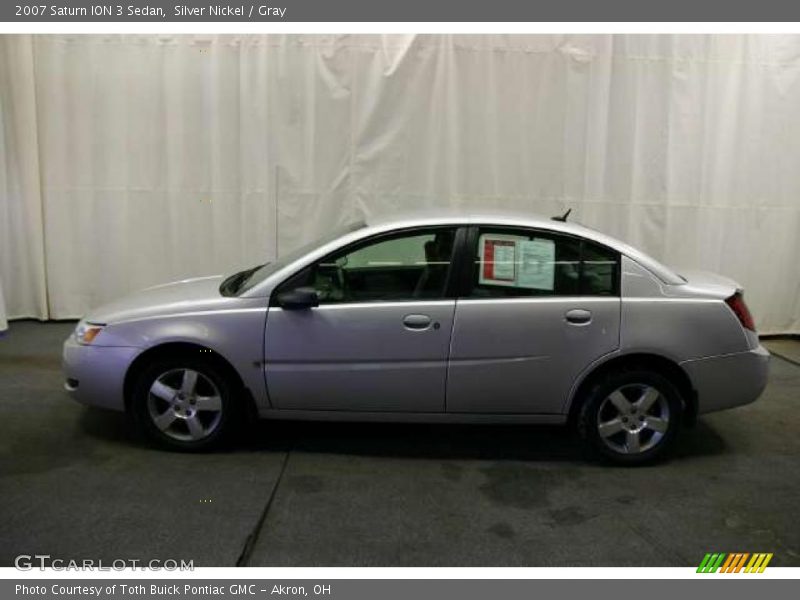 Silver Nickel / Gray 2007 Saturn ION 3 Sedan