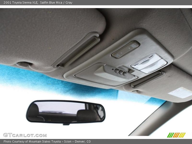 Sailfin Blue Mica / Gray 2001 Toyota Sienna XLE