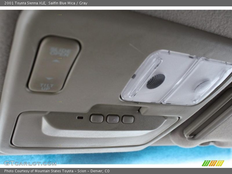 Sailfin Blue Mica / Gray 2001 Toyota Sienna XLE