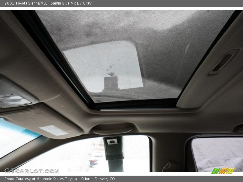 Sailfin Blue Mica / Gray 2001 Toyota Sienna XLE