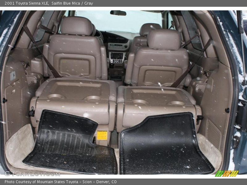 Sailfin Blue Mica / Gray 2001 Toyota Sienna XLE