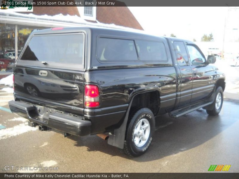 Black / Mist Gray 2001 Dodge Ram 1500 Sport Club Cab 4x4