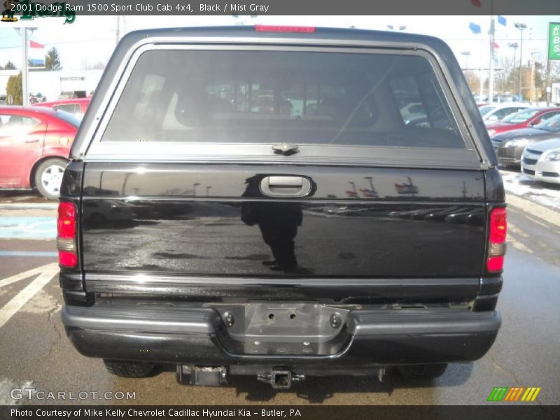 Black / Mist Gray 2001 Dodge Ram 1500 Sport Club Cab 4x4