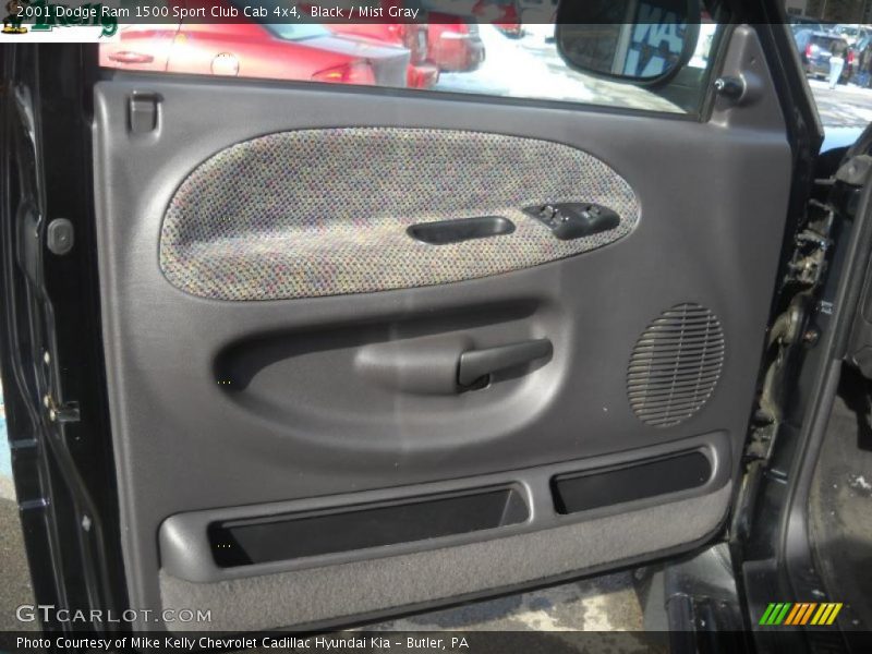 Black / Mist Gray 2001 Dodge Ram 1500 Sport Club Cab 4x4