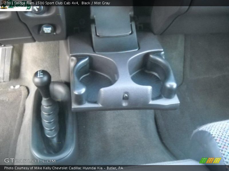 Black / Mist Gray 2001 Dodge Ram 1500 Sport Club Cab 4x4