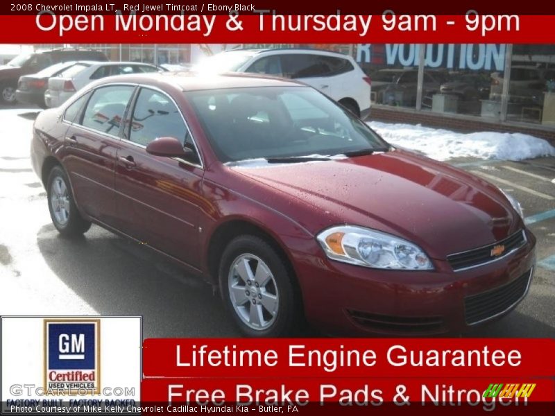 Red Jewel Tintcoat / Ebony Black 2008 Chevrolet Impala LT