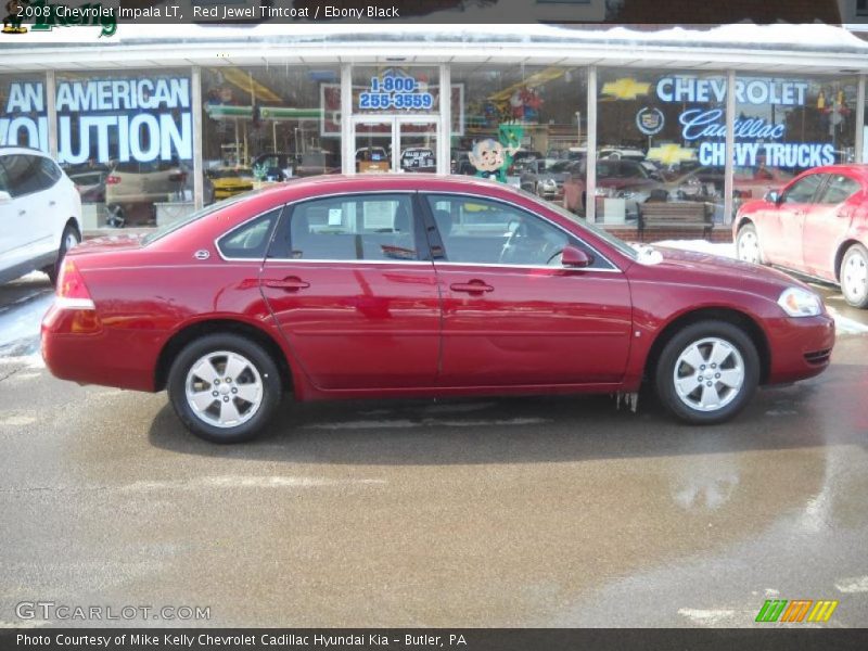 Red Jewel Tintcoat / Ebony Black 2008 Chevrolet Impala LT