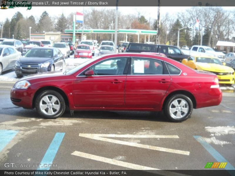Red Jewel Tintcoat / Ebony Black 2008 Chevrolet Impala LT