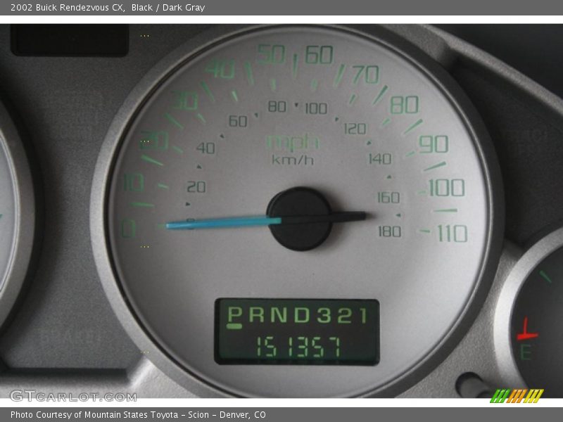 Black / Dark Gray 2002 Buick Rendezvous CX