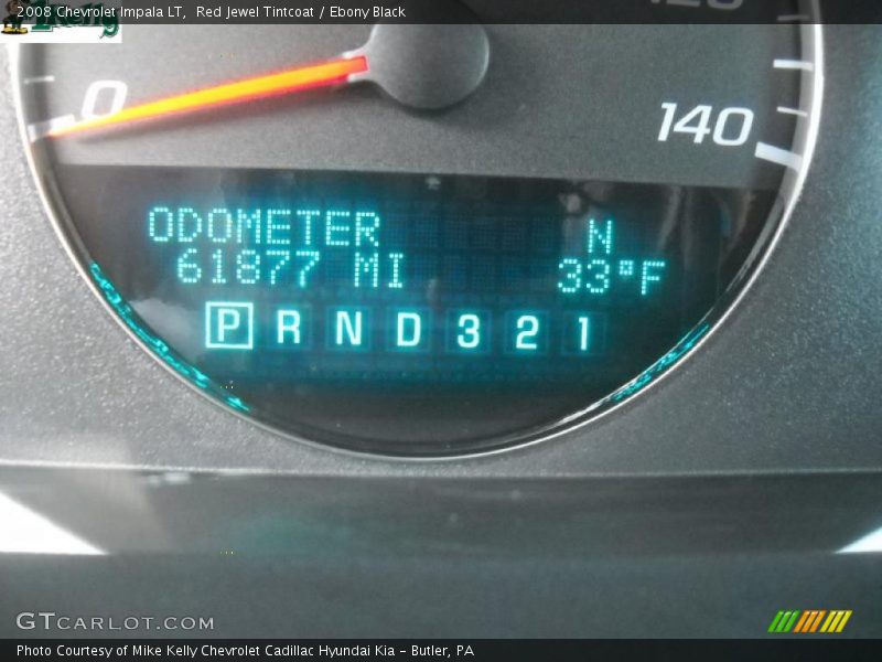 Red Jewel Tintcoat / Ebony Black 2008 Chevrolet Impala LT