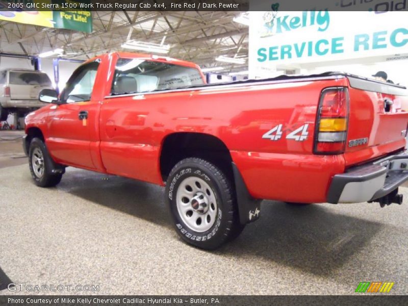 Fire Red / Dark Pewter 2005 GMC Sierra 1500 Work Truck Regular Cab 4x4