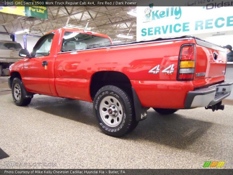 Fire Red / Dark Pewter 2005 GMC Sierra 1500 Work Truck Regular Cab 4x4