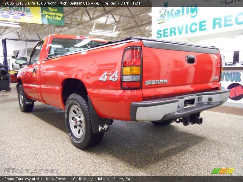 Fire Red / Dark Pewter 2005 GMC Sierra 1500 Work Truck Regular Cab 4x4