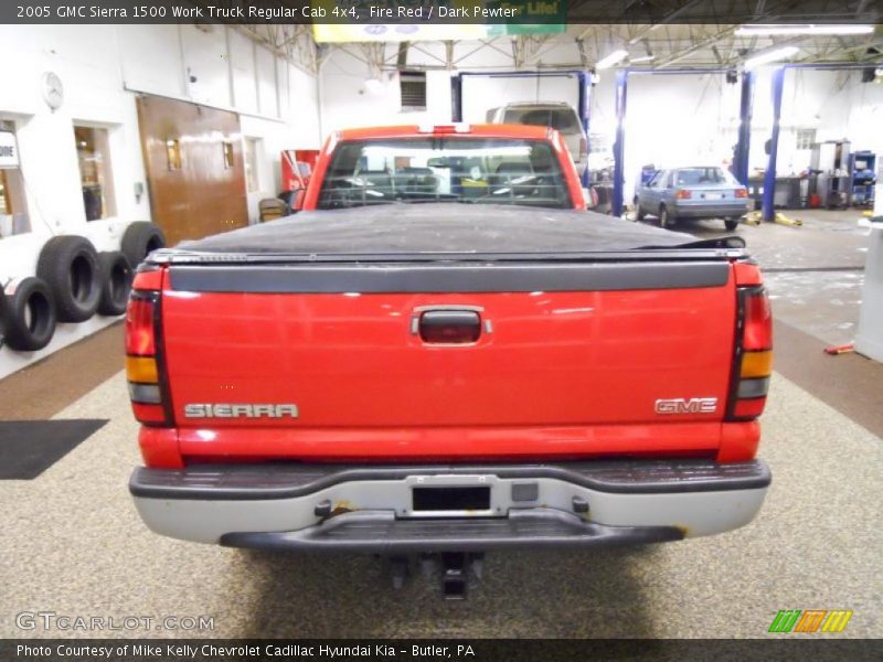 Fire Red / Dark Pewter 2005 GMC Sierra 1500 Work Truck Regular Cab 4x4