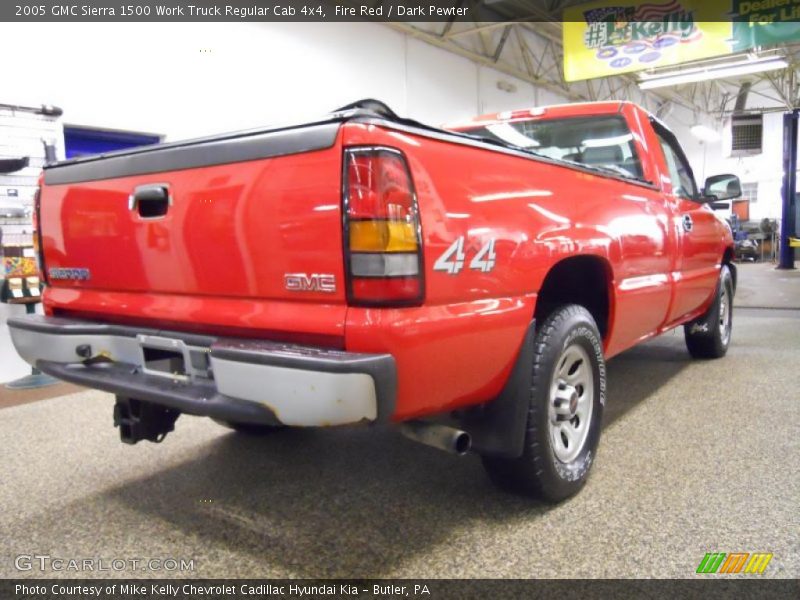 Fire Red / Dark Pewter 2005 GMC Sierra 1500 Work Truck Regular Cab 4x4
