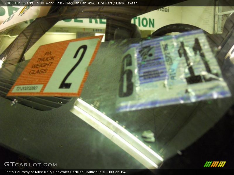 Fire Red / Dark Pewter 2005 GMC Sierra 1500 Work Truck Regular Cab 4x4