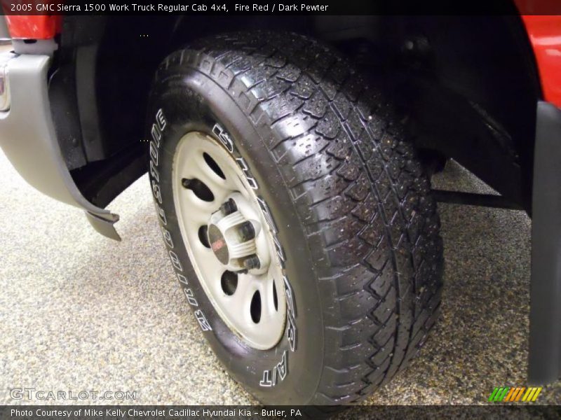 Fire Red / Dark Pewter 2005 GMC Sierra 1500 Work Truck Regular Cab 4x4
