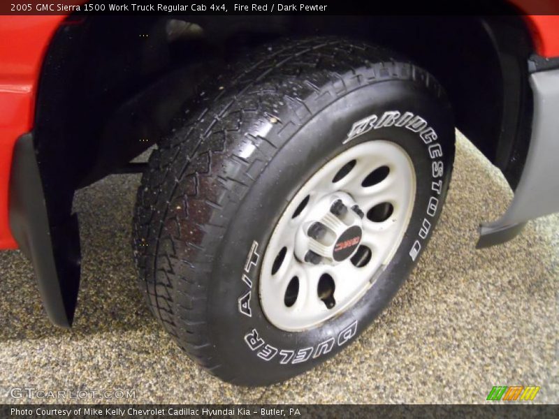 Fire Red / Dark Pewter 2005 GMC Sierra 1500 Work Truck Regular Cab 4x4