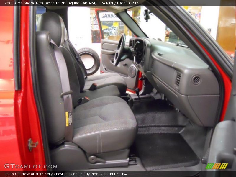 Fire Red / Dark Pewter 2005 GMC Sierra 1500 Work Truck Regular Cab 4x4