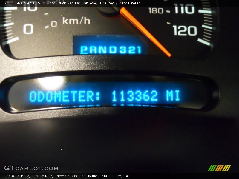 Fire Red / Dark Pewter 2005 GMC Sierra 1500 Work Truck Regular Cab 4x4