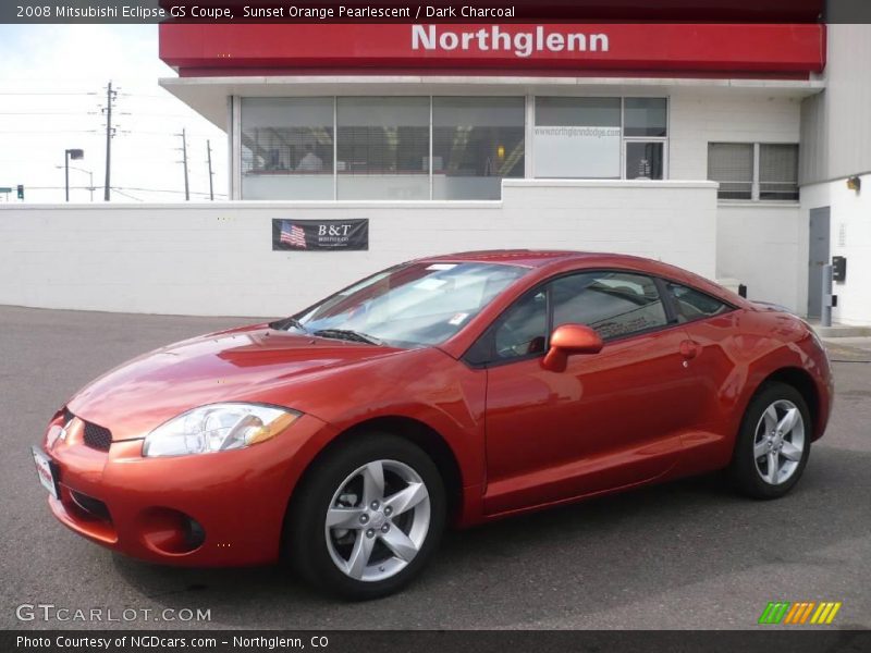 Sunset Orange Pearlescent / Dark Charcoal 2008 Mitsubishi Eclipse GS Coupe